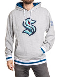 Seattle Kraken "Muskoka Style" Premium Chenille Woven Logo Hoodie - Shopthatapp.ca