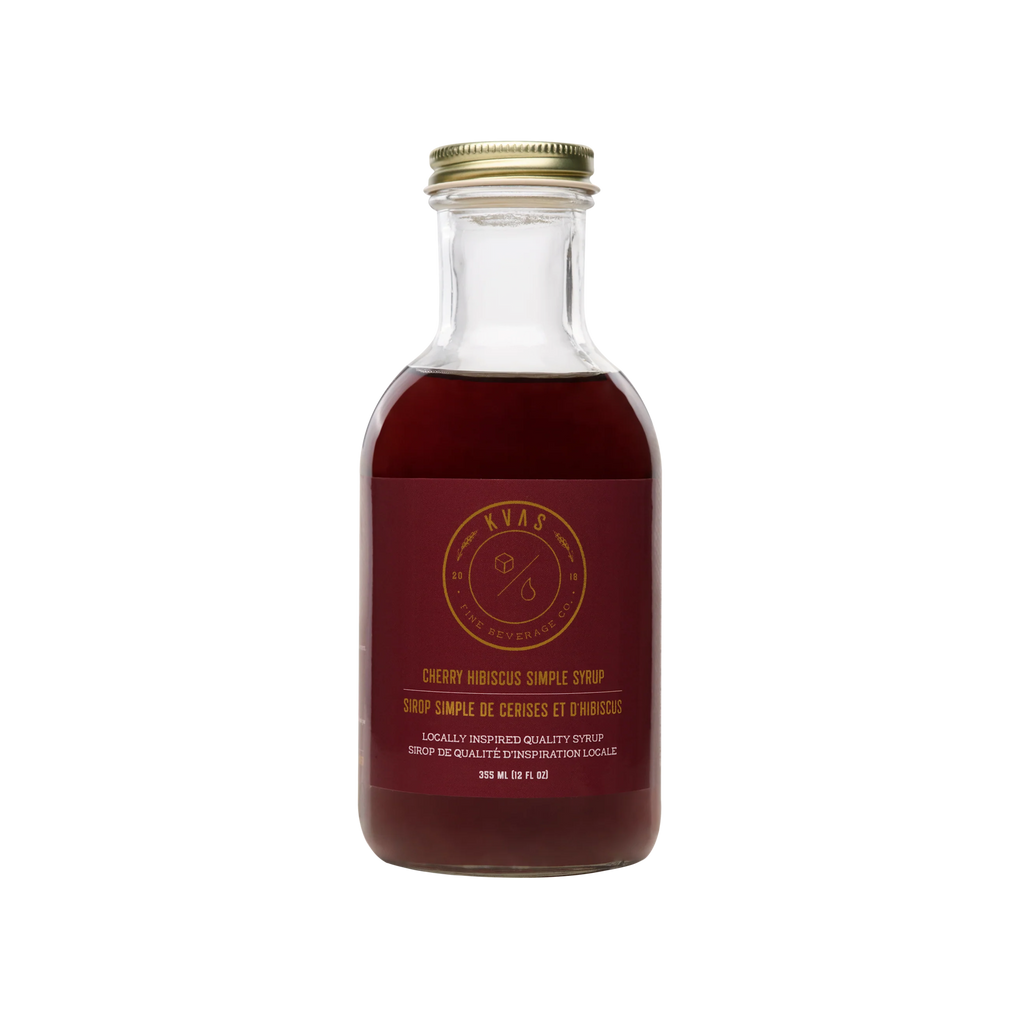 Kvas Cherry Hibiscus Simple Syrup - Premium Kvas Simple Syrup for Artisan Beverages