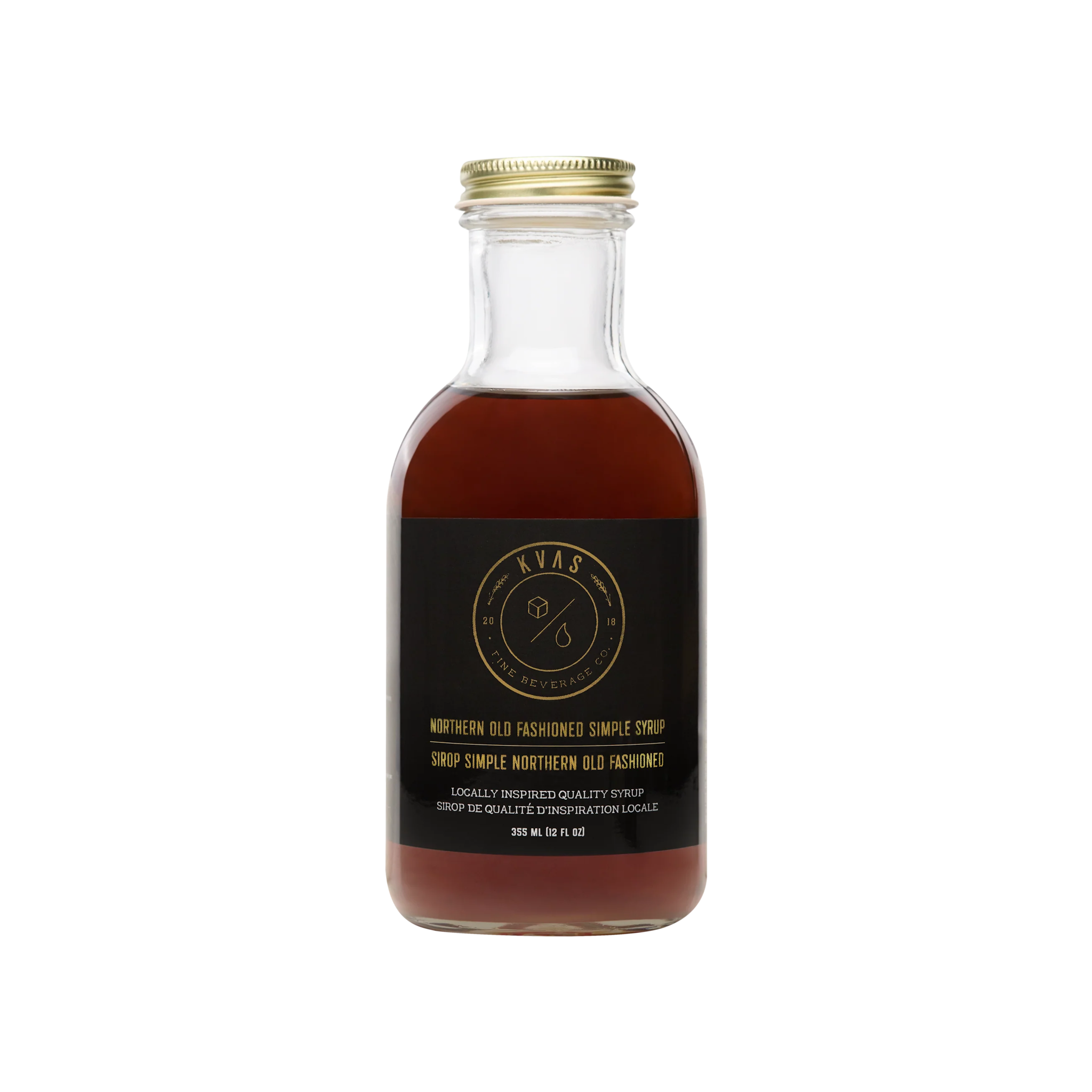 Kvas Northern Old Fashioned Simple Syrup for Chill Lime Vodka Soda