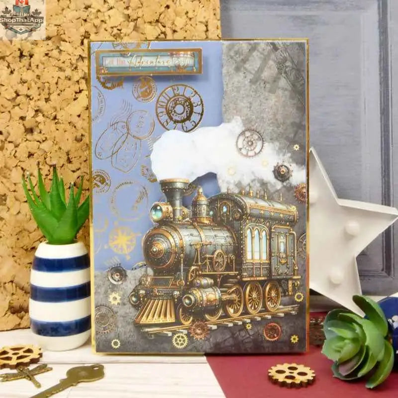 Luxury foiled cardstock from Clockwork Curiosities by Ecstasy Crafts, showcasing intricate metallic designs on specialty paper.