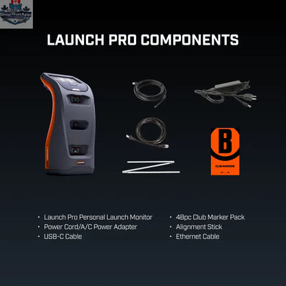 Bushnell Launch Pro – Circle B Edition | Tour‑Level Precision Golf Launch Monitor, Triple‑Camera, FSX‑Ready (Indoor/Outdoor) - Shopthatapp.ca