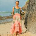 Tie Dye Stripe Dress - Pink & Grey - Shopthatapp.ca