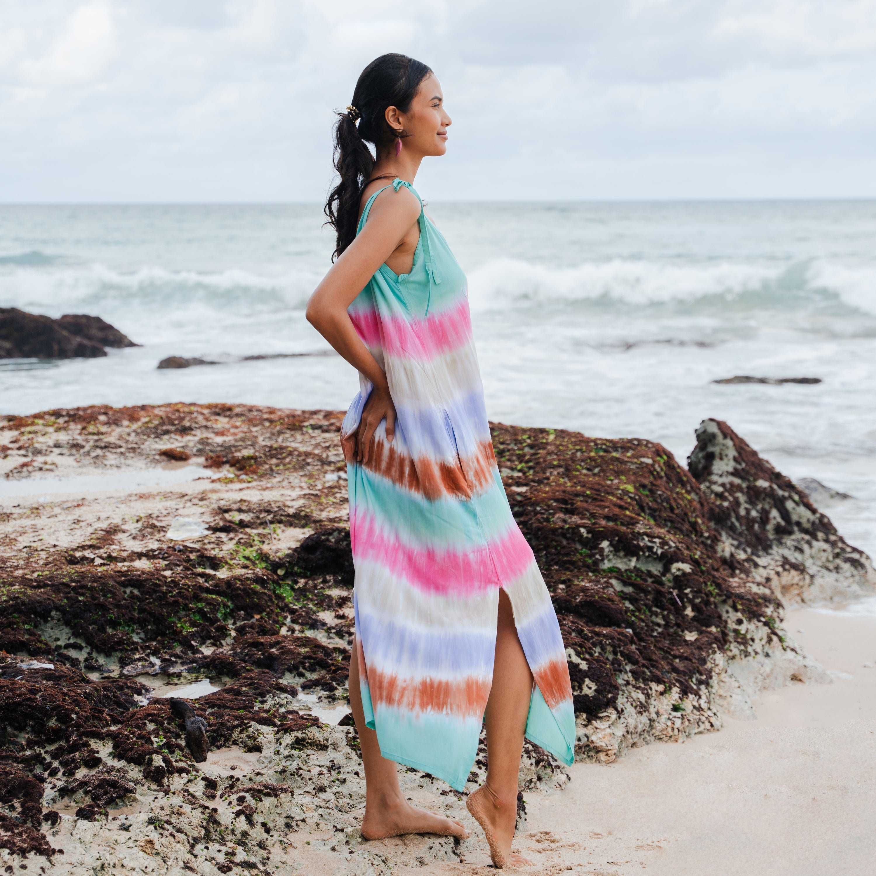 Rainbow Stripey Dress - Fun and Colorful Fashion for Every Occasion - Shopthatapp.ca