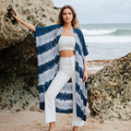 Stripey Monochrome Kimono - Chic and Versatile Fashion Statement - Shopthatapp.ca