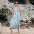 Simple Bone Tie Dye Dress - Mint - Shopthatapp.ca