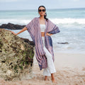 Simple Bone Pink Tie Dye Kimono - Shopthatapp.ca