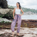 Simple Bone Pink Tie Dye Bali Pants - Shopthatapp.ca