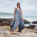 Simple Bone Tie Dye Romper - Grey - Shopthatapp.ca