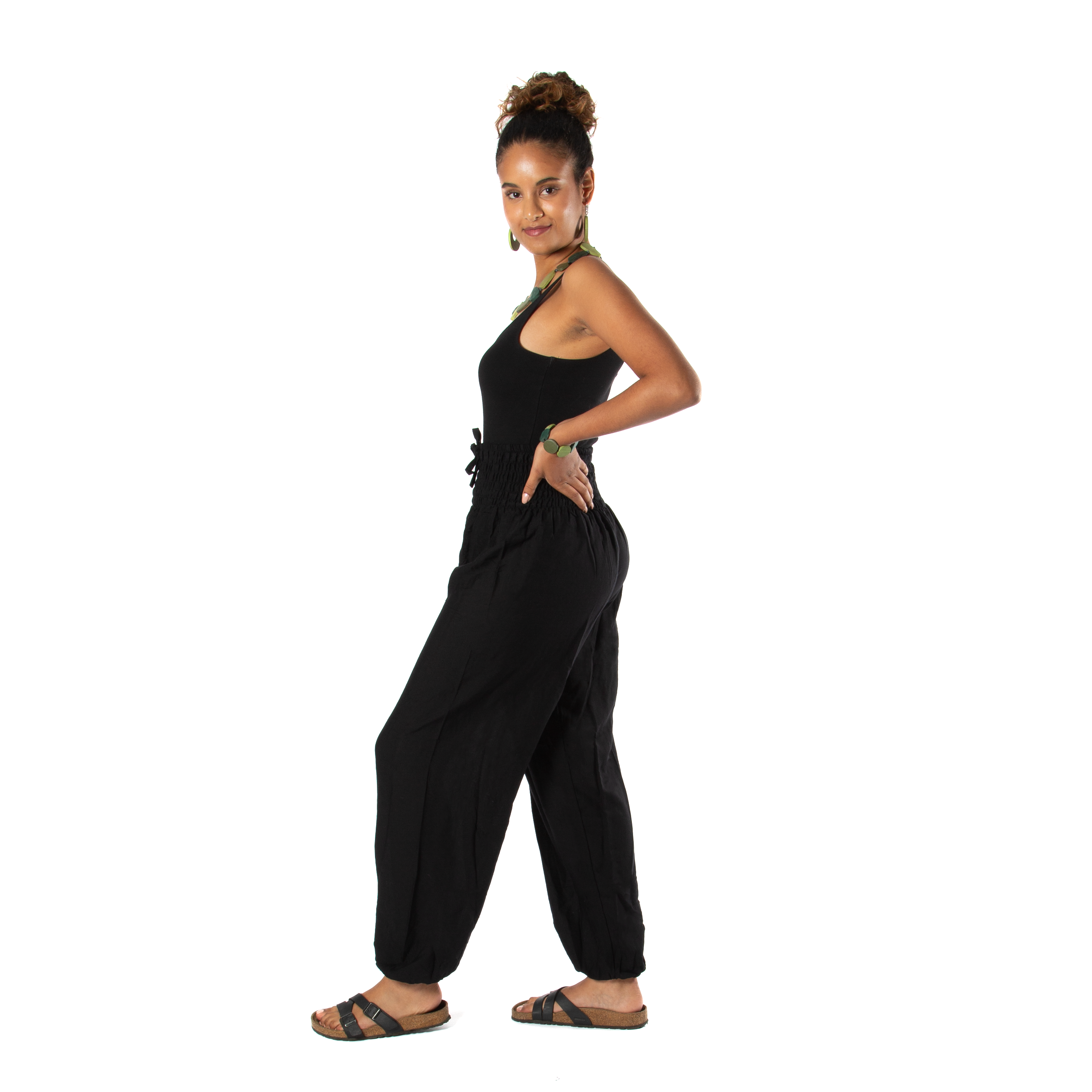 Simple Black Bali Pants - Shopthatapp.ca