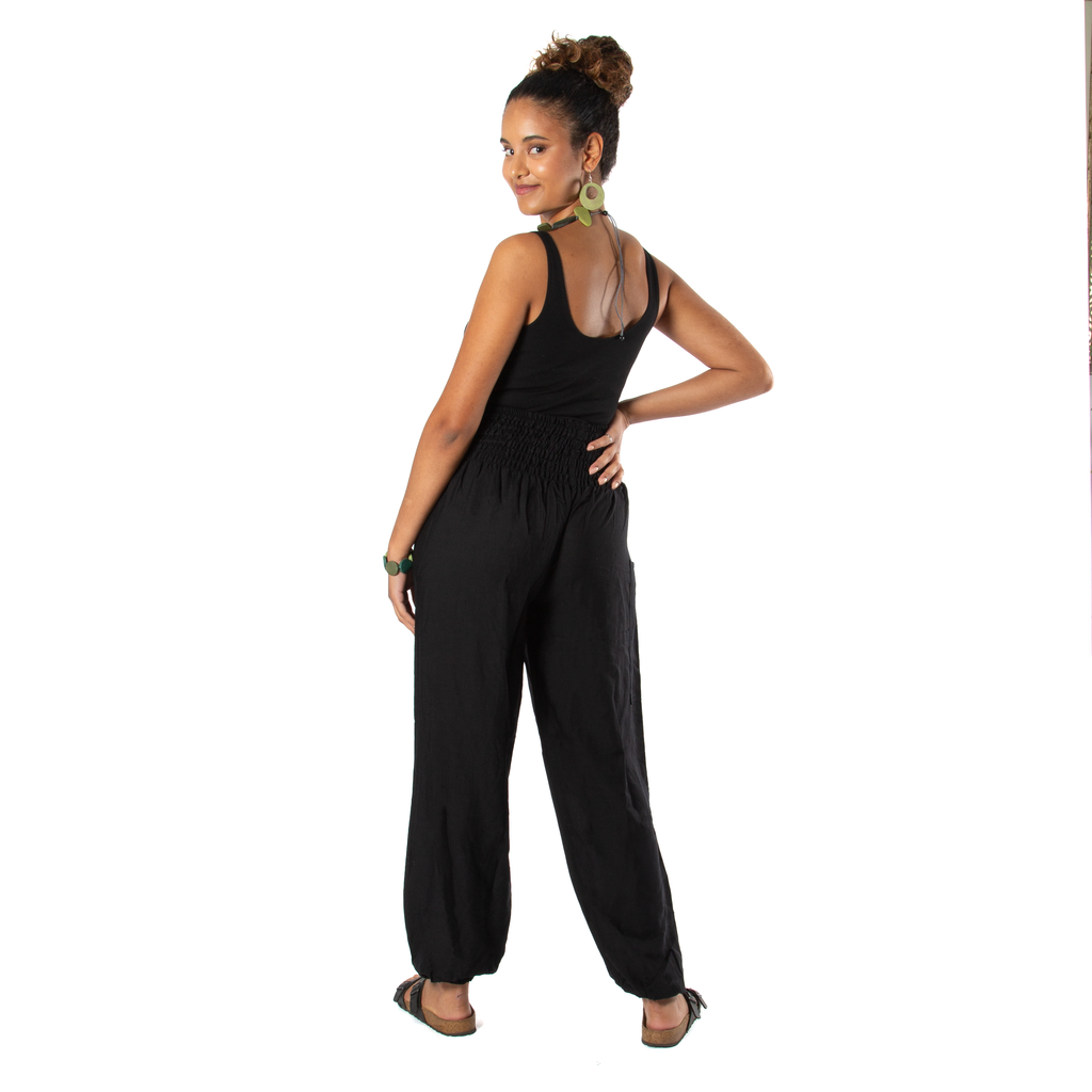 Simple Black Bali Pants - Shopthatapp.ca