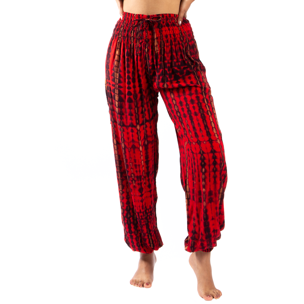Tie-Dye Bali Pants with Bone Motif for Stylish Comfort - Shopthatapp.ca