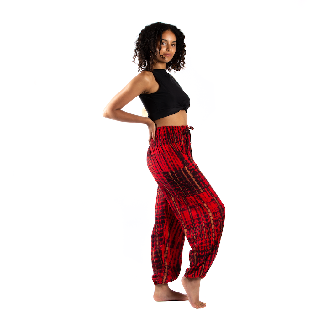 Tie-Dye Bali Pants with Bone Motif for Stylish Comfort - Shopthatapp.ca
