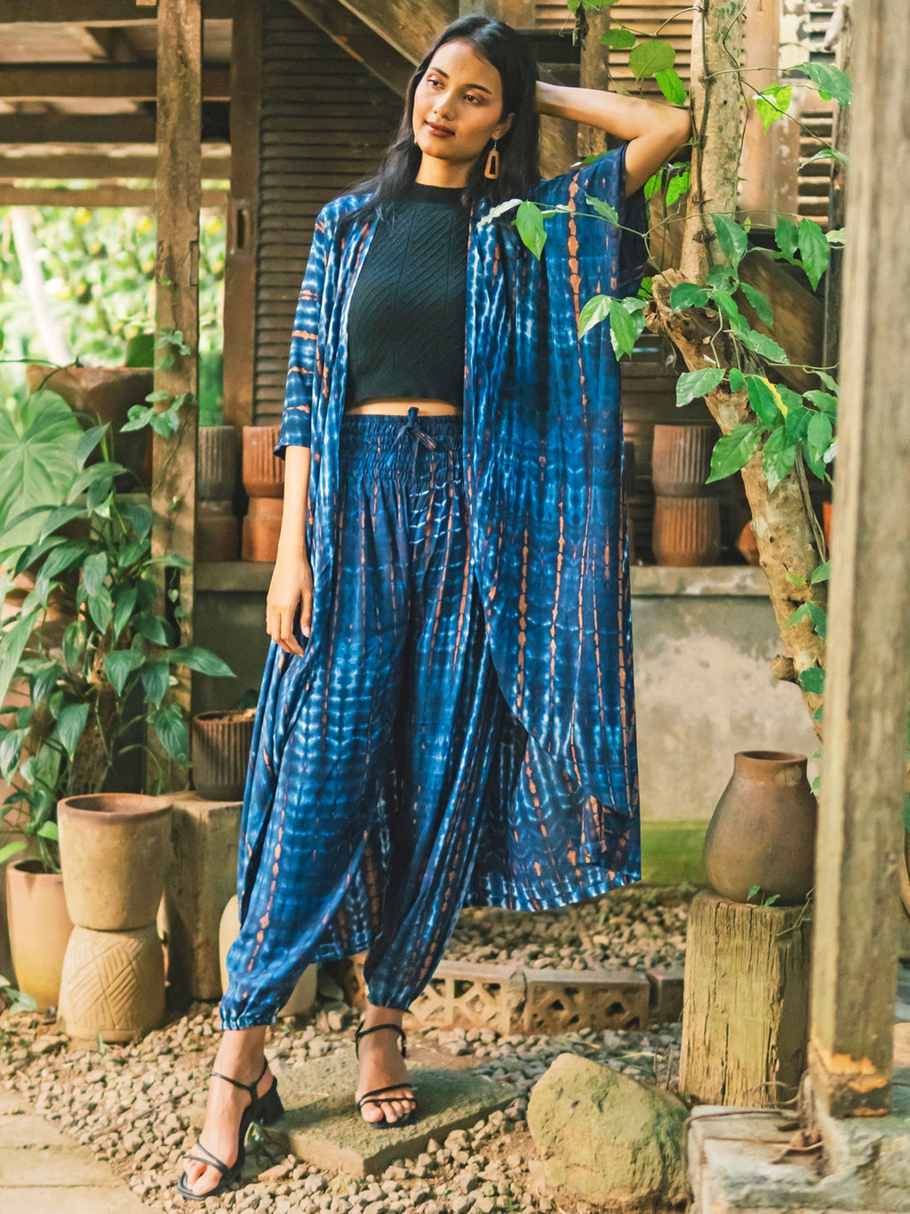 Bone Tie Dye Bali Pants - Blue - Shopthatapp.ca