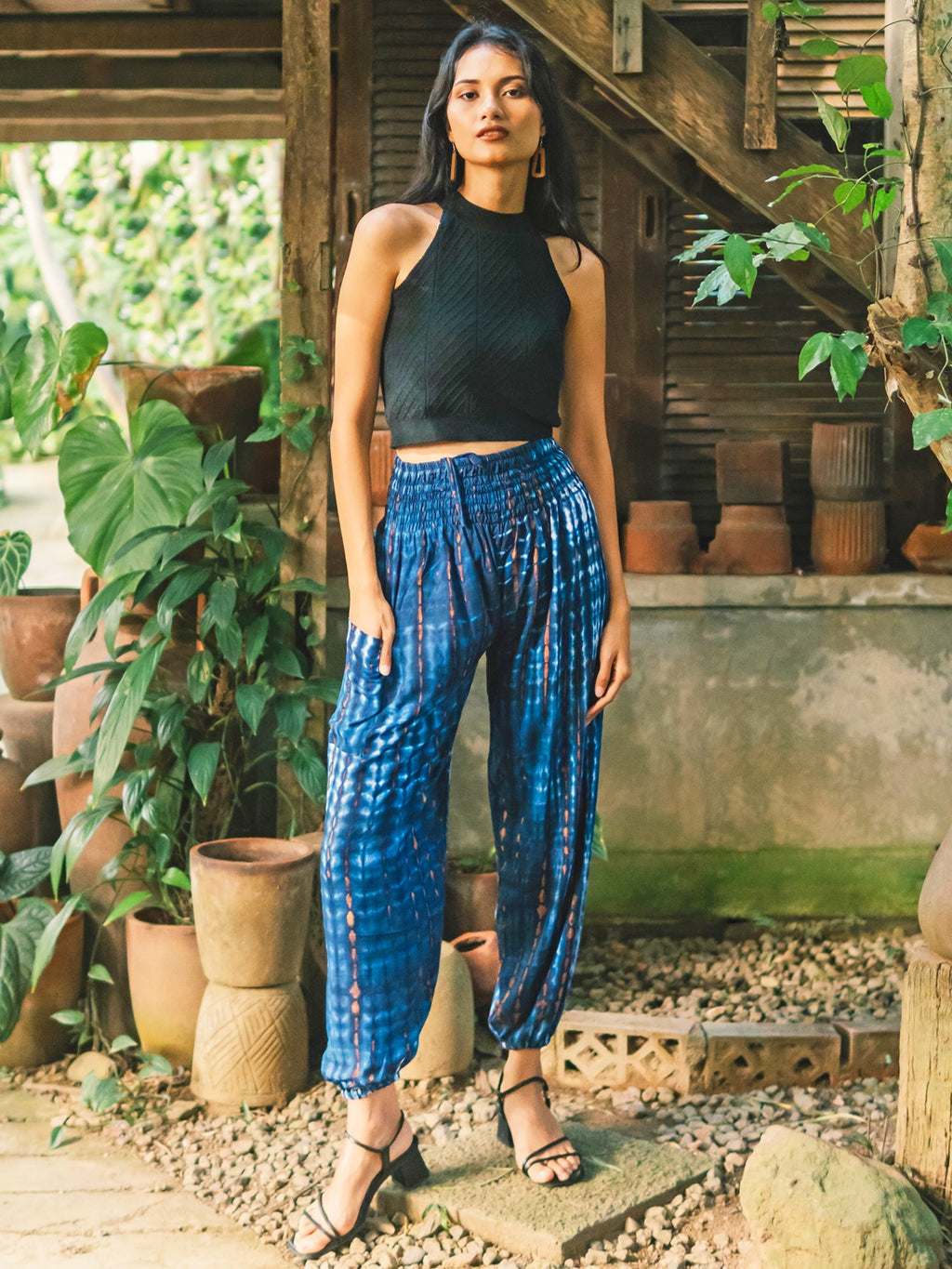 Bone Tie Dye Bali Pants - Blue - Shopthatapp.ca
