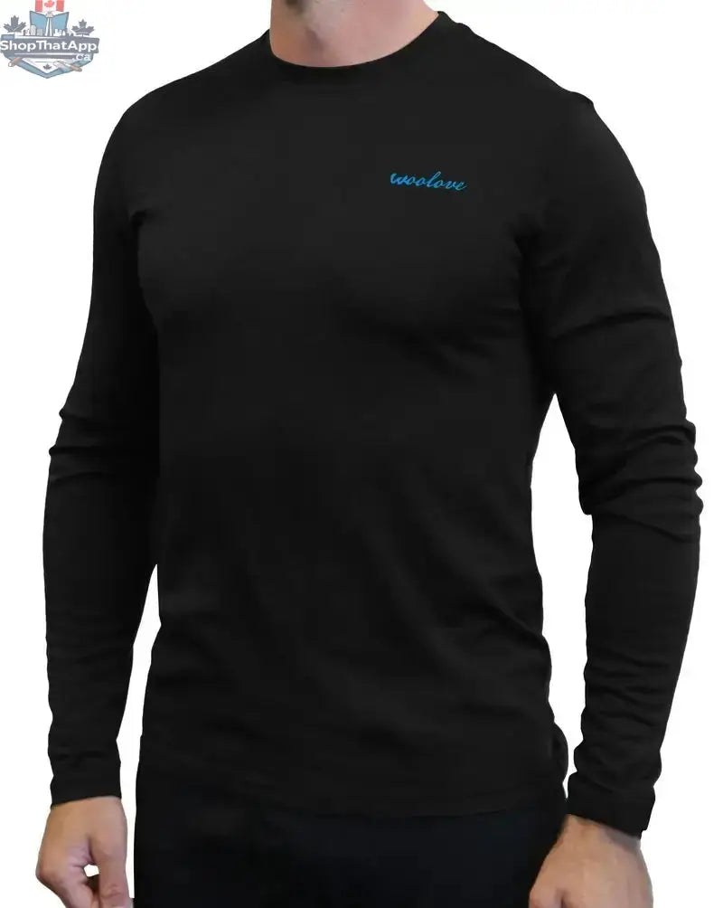 Men's Merino Wool Long Sleeve Crew Neck — Midweight - Shopthatapp.ca