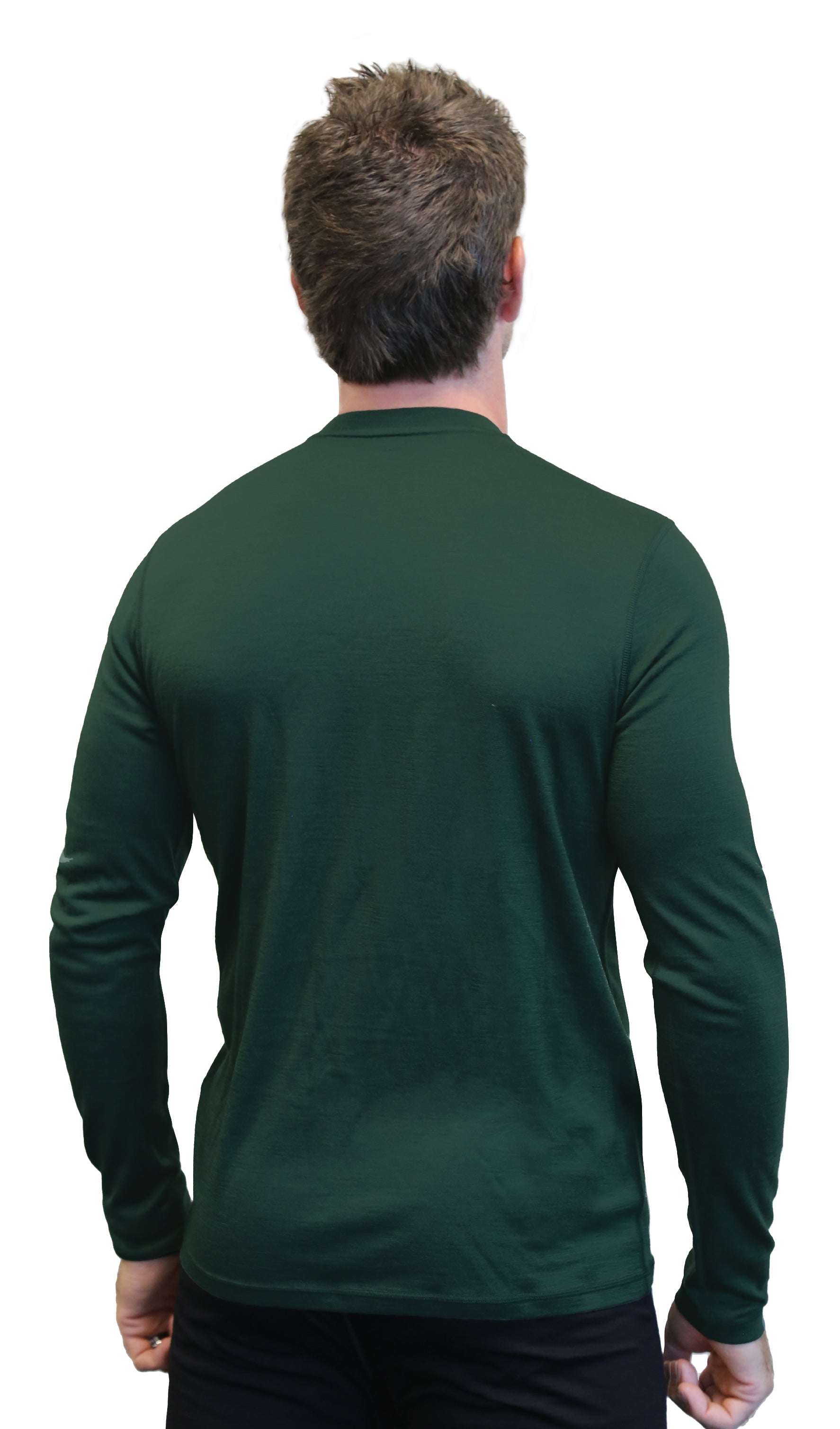 Men's Merino Wool Long Sleeve Crew Neck — Midweight