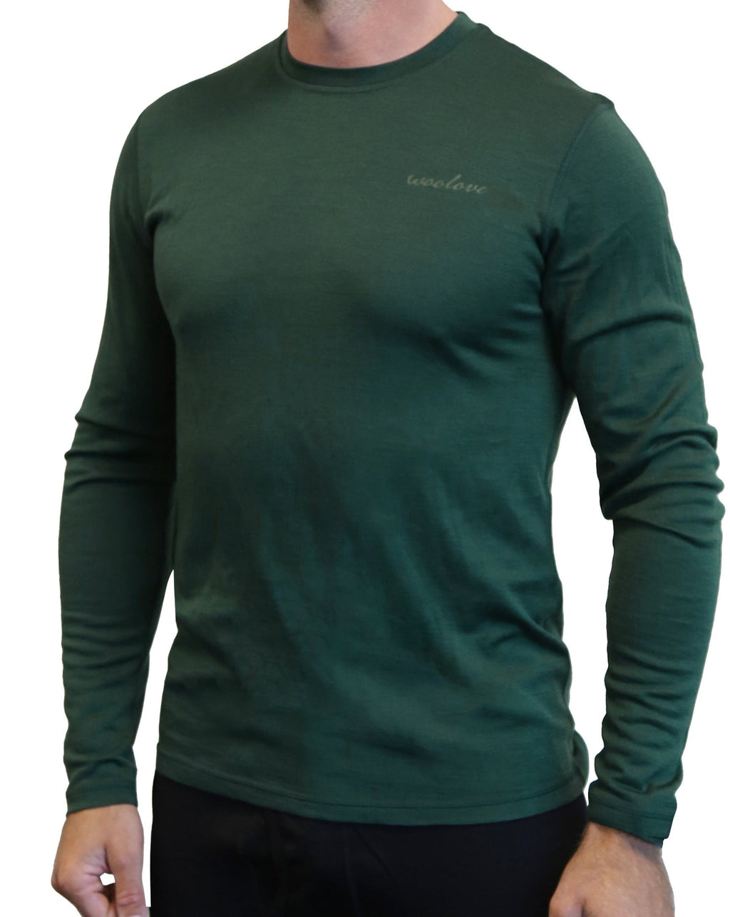 Men's Merino Wool Long Sleeve Crew Neck — Midweight