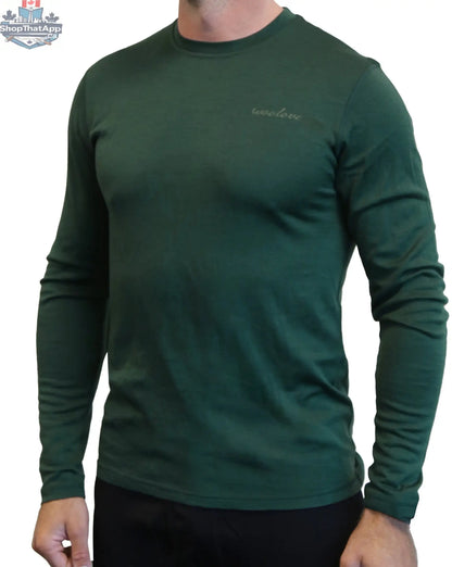 Men's Merino Wool Long Sleeve Crew Neck — Midweight - Shopthatapp.ca