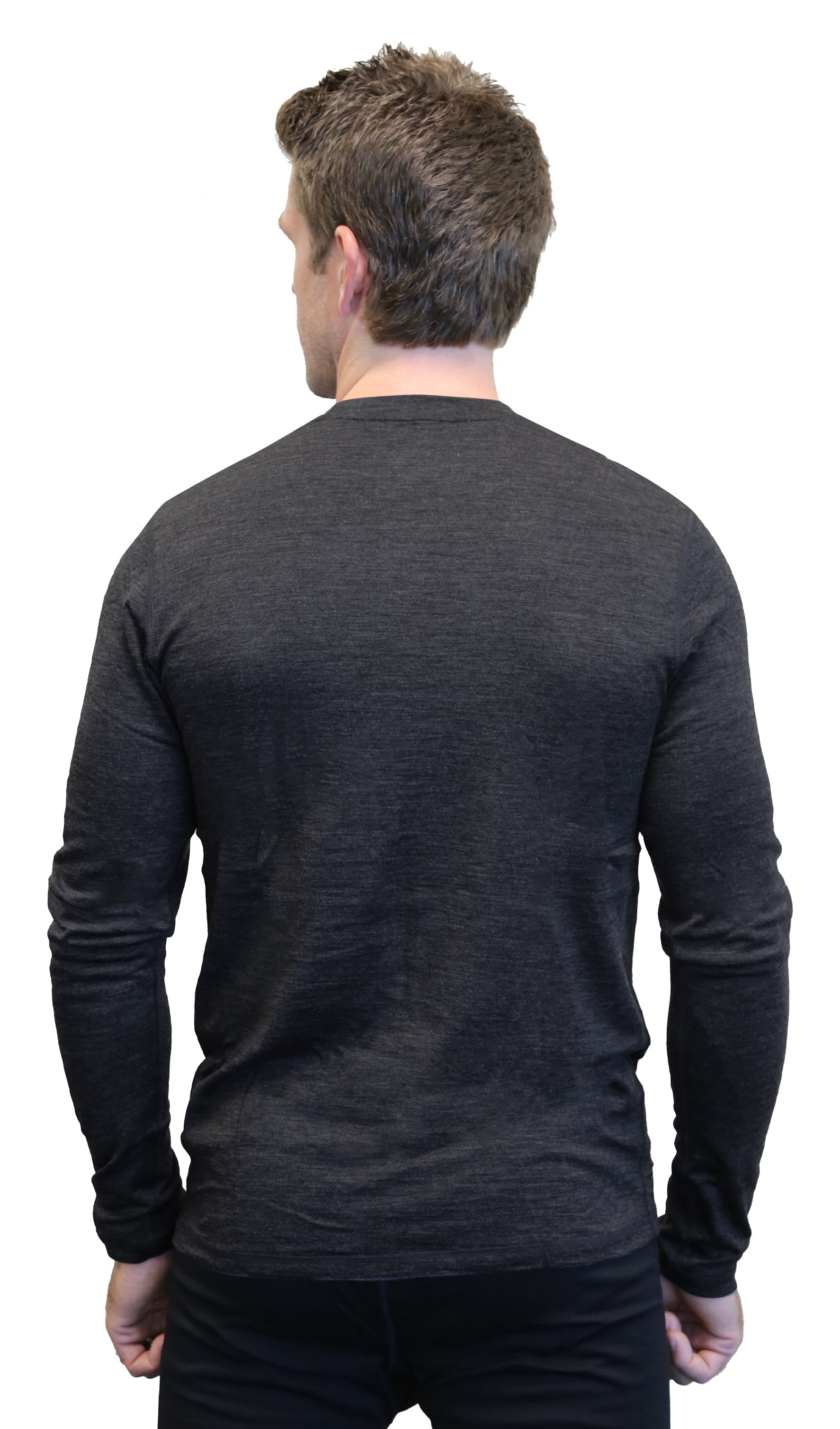 Men's Merino Wool Long Sleeve Crew Neck — Midweight