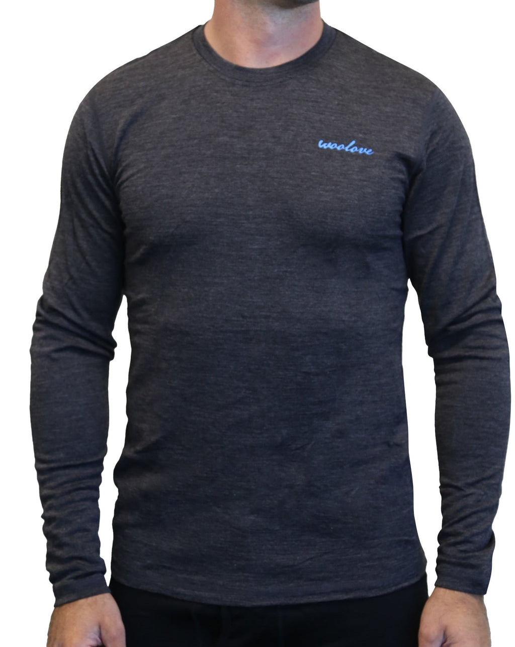 Men's Merino Wool Long Sleeve Crew Neck — Midweight