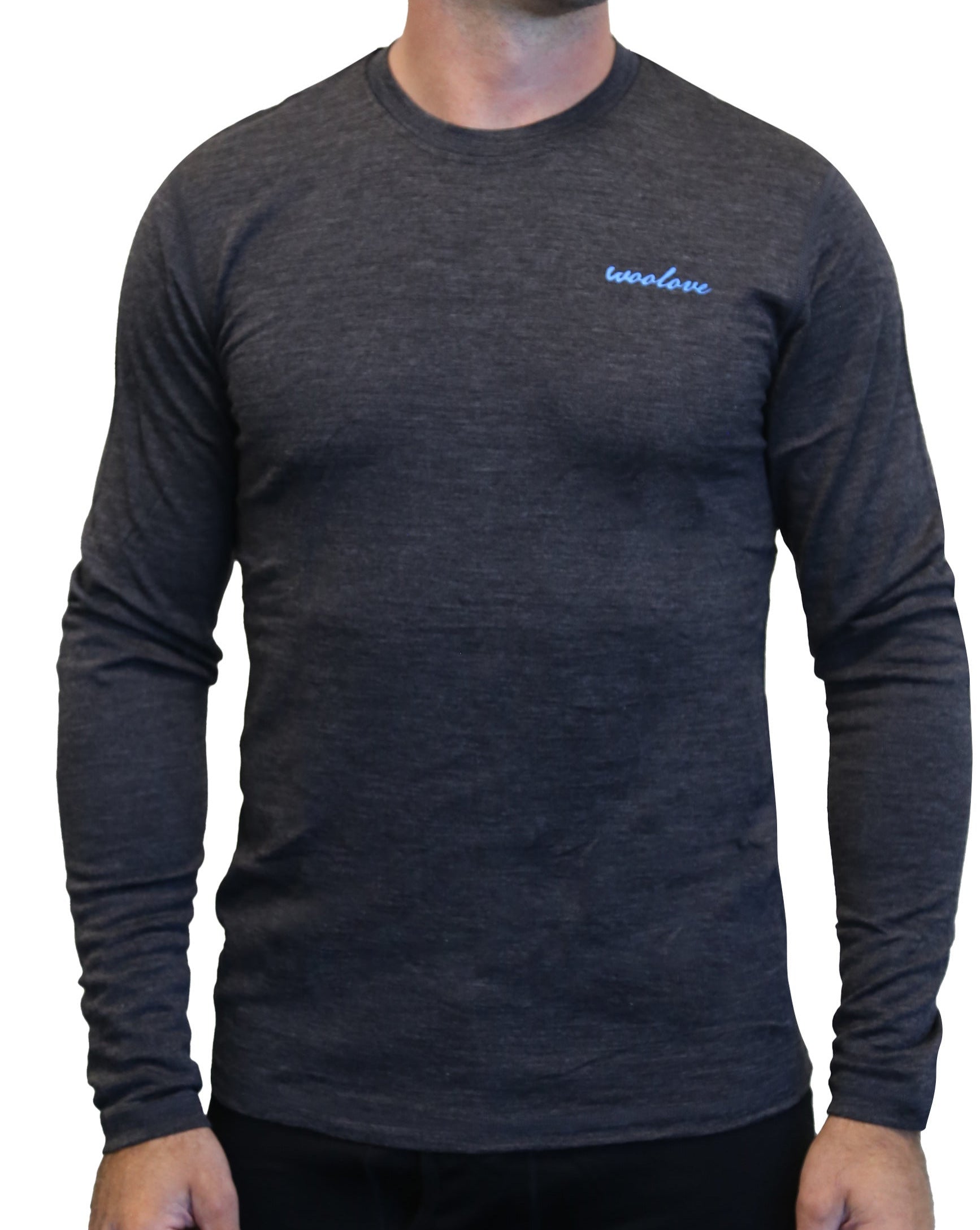 Men's Merino Wool Long Sleeve Crew Neck — Midweight