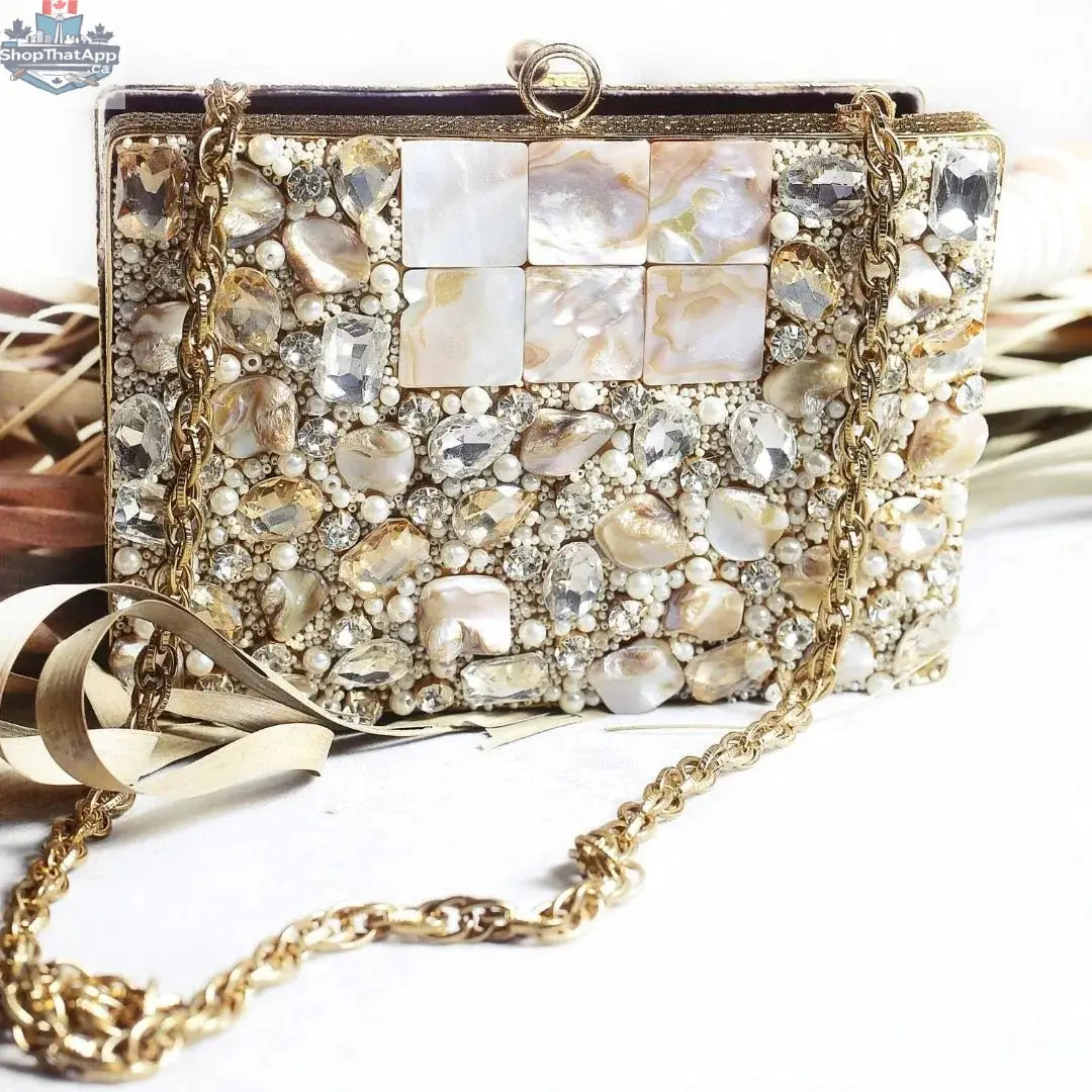 LYLA Gold Clutch bag - Shopthatapp.ca