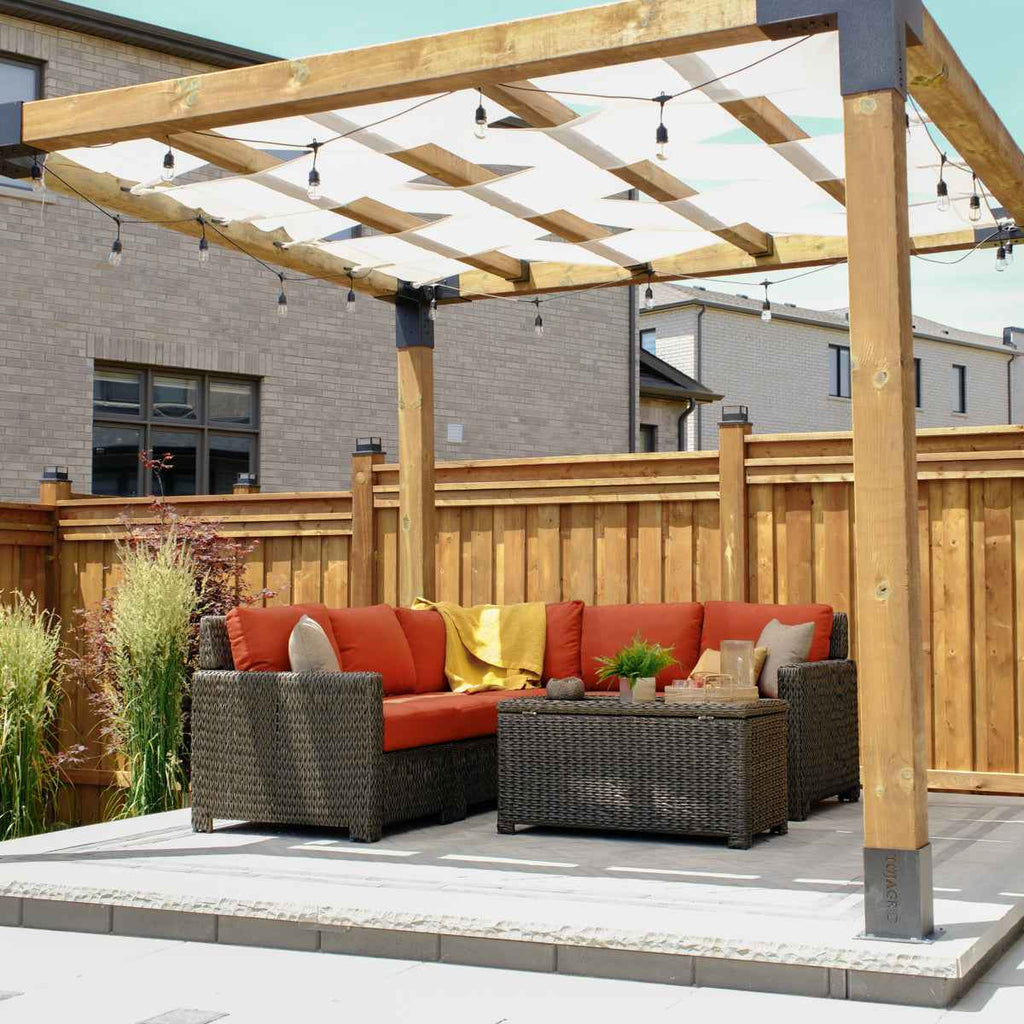 Laguna Point 4-Piece Wicker Outdoor Sectional Set