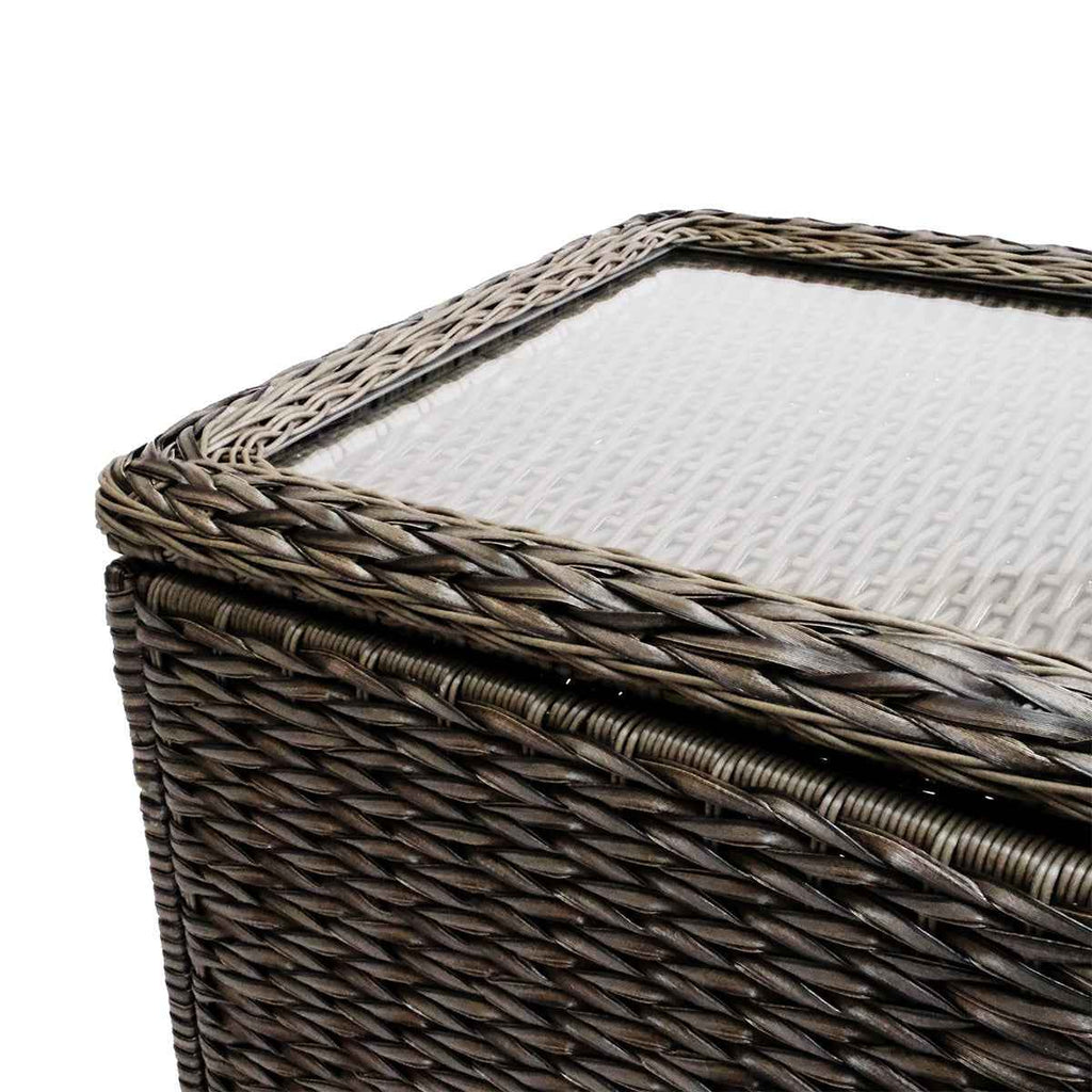 Laguna Point Wicker Outdoor Storage Chest End Table