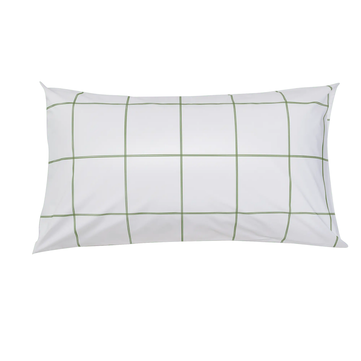 Leaf-patterned organic percale pillowcase from Skylark+Owl Canada, showing a soft, luxurious pillowcase with a botanical leaf design.