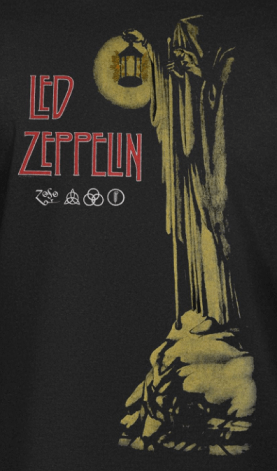 Led Zeppelin Stairway to Heaven Black T-Shirt - Www.Shopthatapp.ca