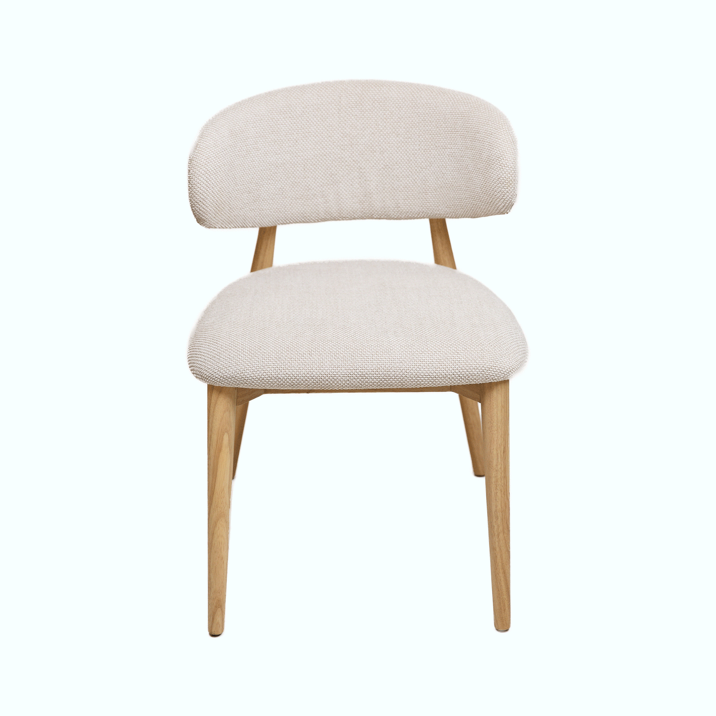Hygge Design House Nero Vogar dining chair with sleek wooden legs and a modern upholstered black seat.