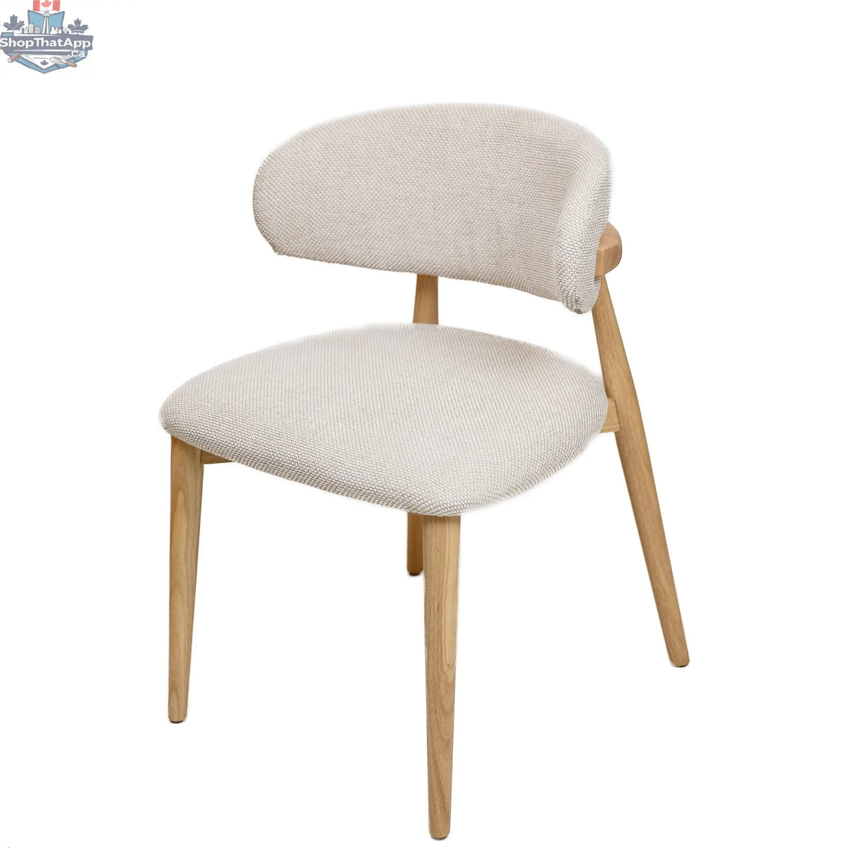 Hygge Design House Nero Vogar dining chair with sleek wooden frame and comfortable upholstered seat, modern style for dining rooms
