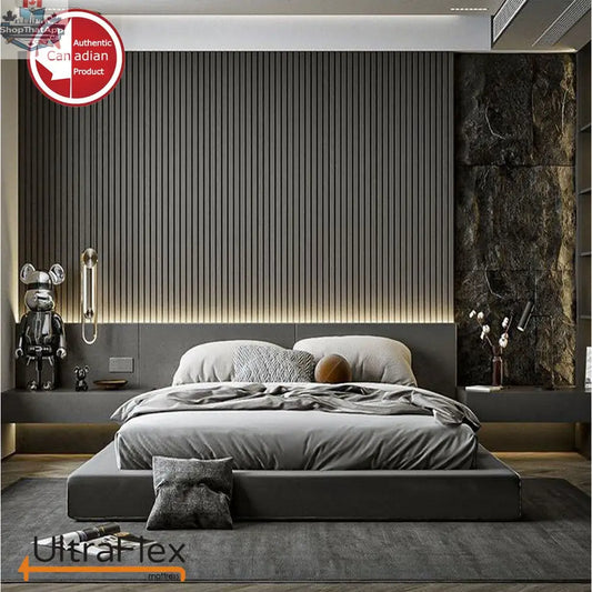 UltraFlex REVIVE Hybrid Mattress with 12-inch breathable pillowtop, spinal support coils, hypoallergenic foam, in a cozy bedroom setting.