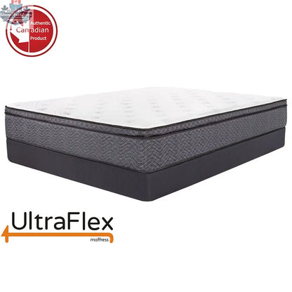 UltraFlex® Mattress UltraFlex REVIVE hybrid mattress with breathable pillowtop, spinal support coils, hypoallergenic foam, and eco-friendly design.