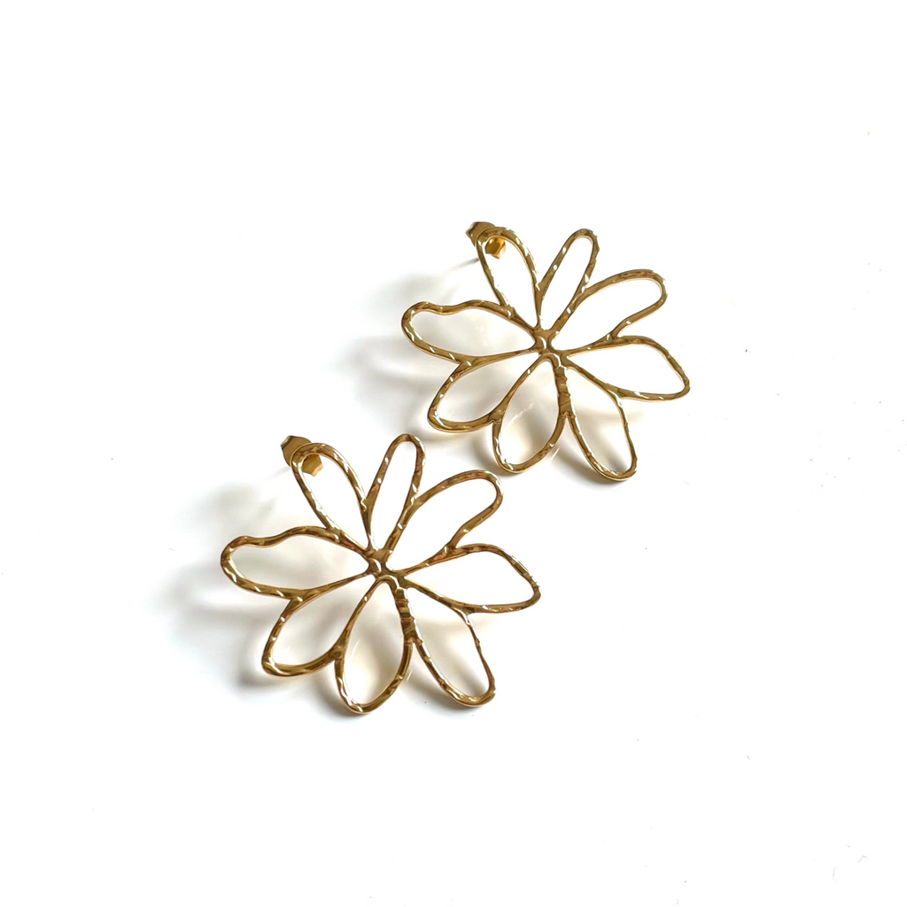 Open Flower Stud Earrings - Shopthatapp.ca