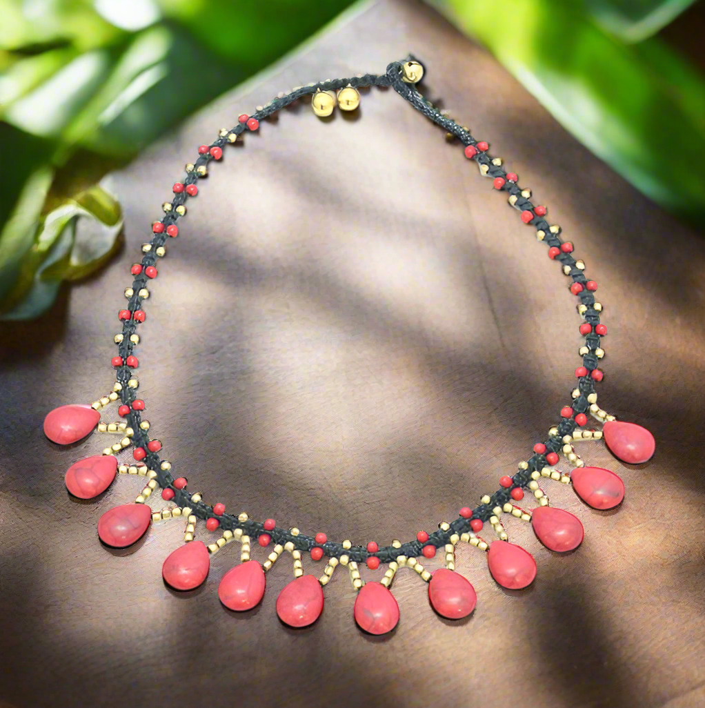 Stone Drop Necklace - Shopthatapp.ca