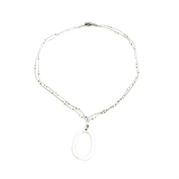 Oval Hoop Necklace - Shopthatapp.ca