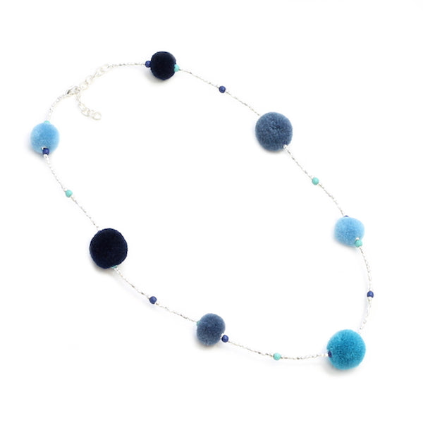 Multi Pom-Pom Necklace - Shopthatapp.ca