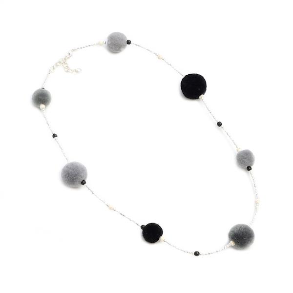 Multi Pom-Pom Necklace - Shopthatapp.ca