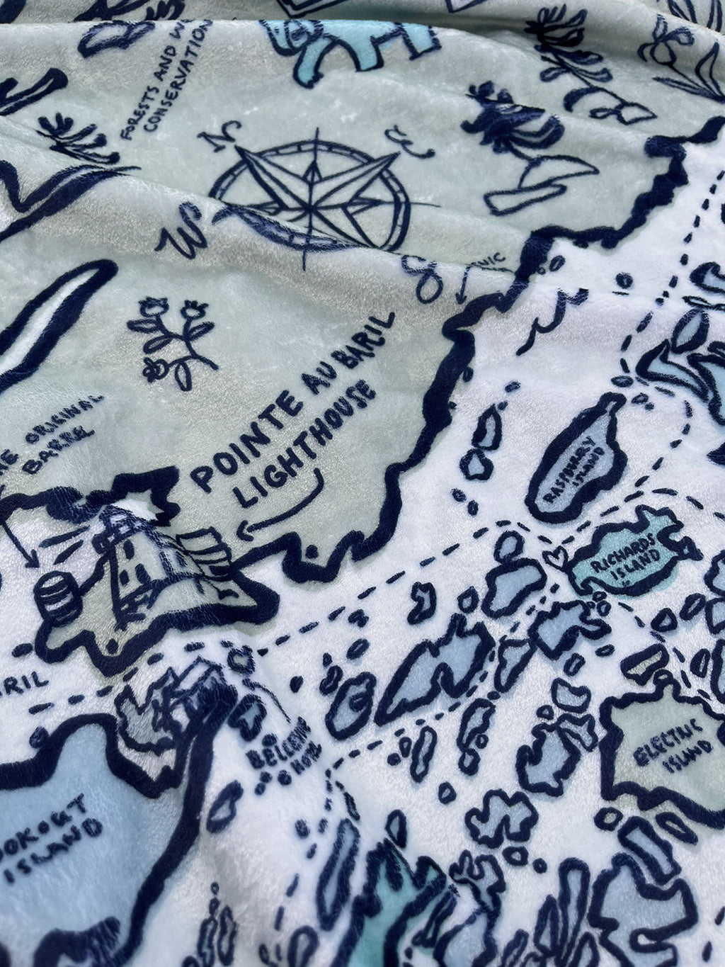 Cozy Map Blanket | GBAYCo. Pointe Au Baril Edition