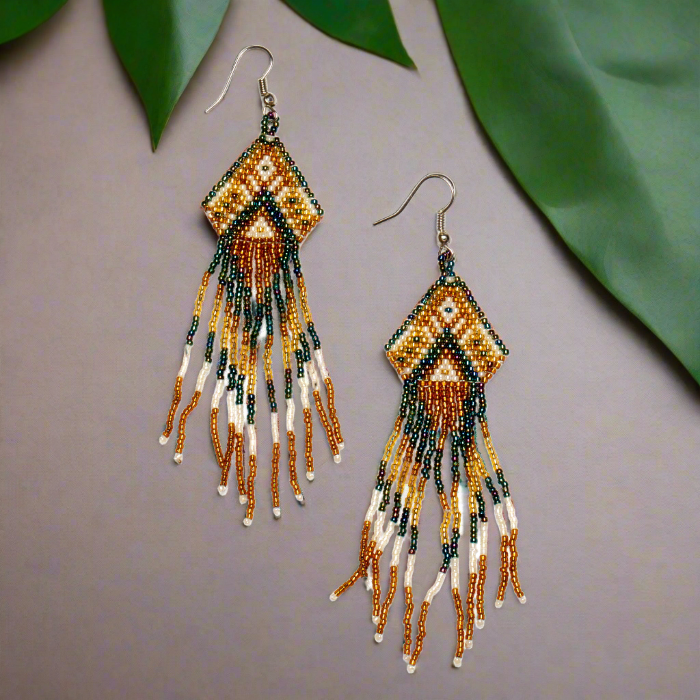 Beaded Aztec Earrings for a Unique Bohemian Look - Shopthatapp.ca