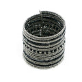 Stripey Beaded Cuff Bracelet - Vibrant and Stylish Accessory for Every Occasion - Shopthatapp.ca