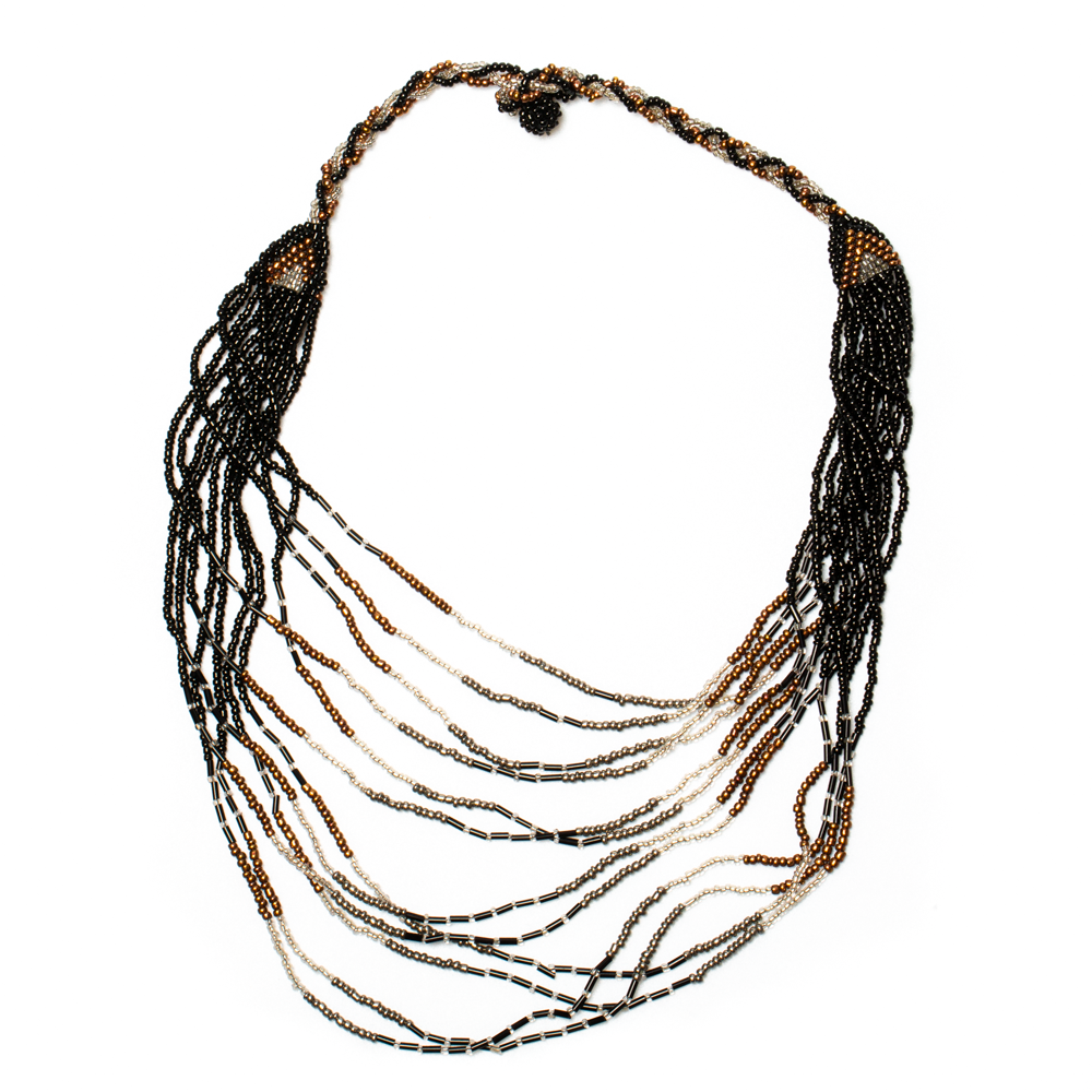 Multi Strand Beaded Necklace - Shopthatapp.ca