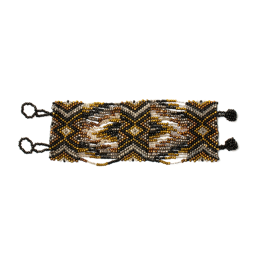 Beaded Aztec Bracelet - Unique Wide Design - Shopthatapp.ca