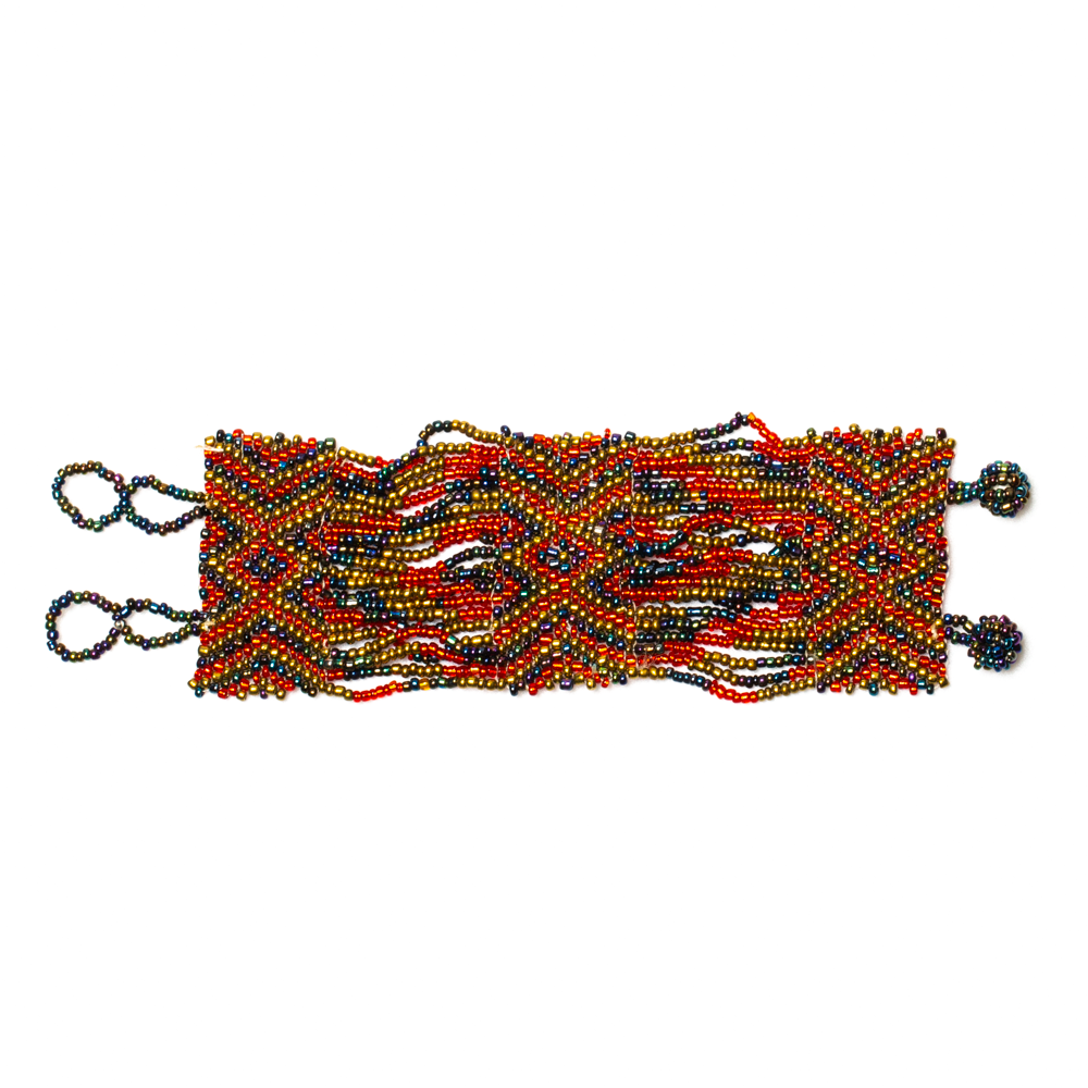 Beaded Aztec Bracelet - Unique Wide Design - Shopthatapp.ca