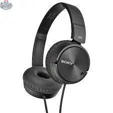 Refurbished Sony MDRZX110NC on-ear noise cancelling headphones with plush ear cups and adjustable headband.