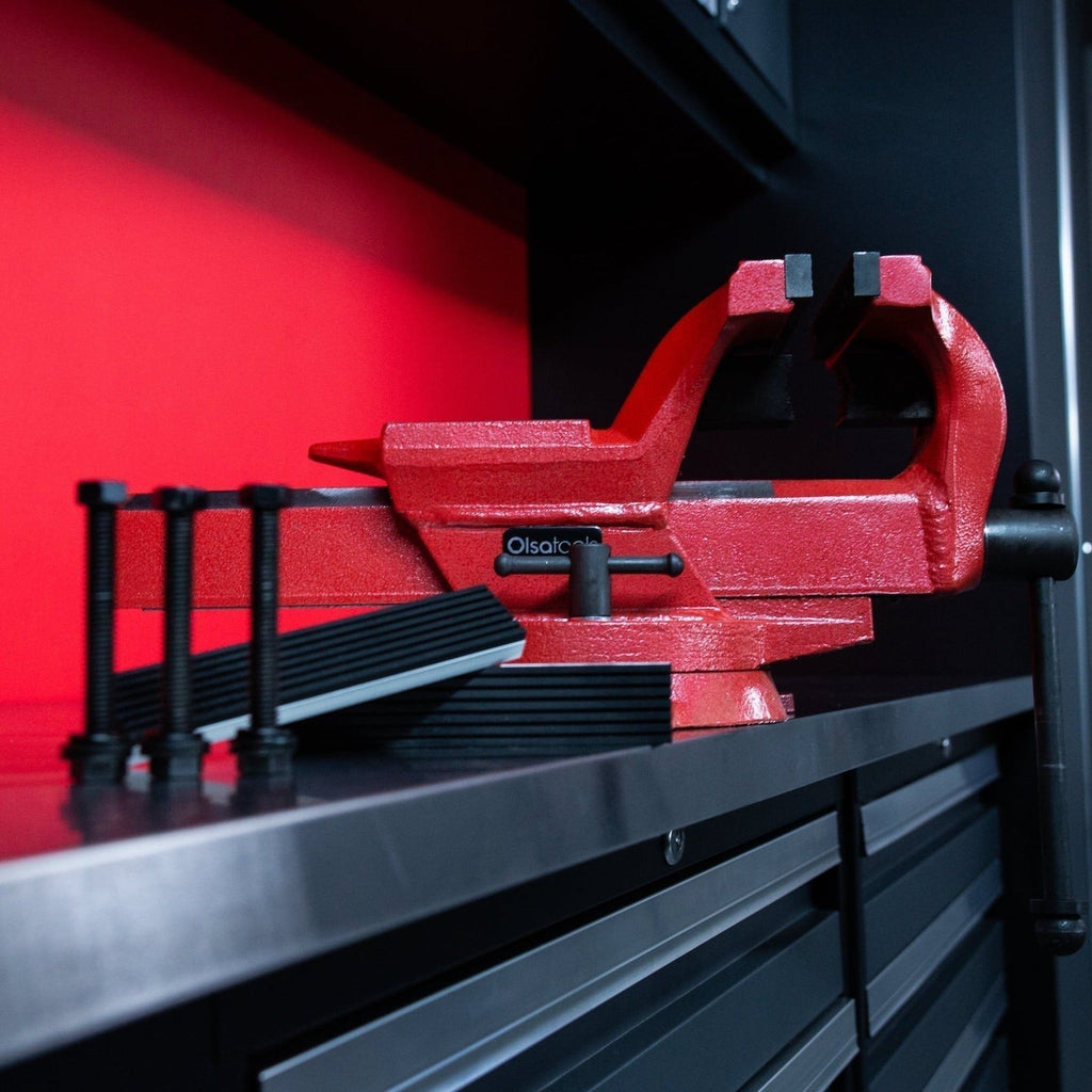 Bench Vises with Swivel Base | 360° Forged Steel Construction