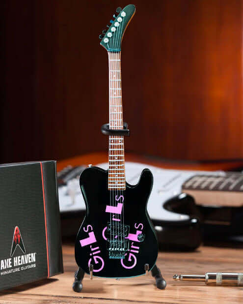 Signature Black Mick Mars Girls, Girls, Girls Mini Guitar - Www.Shopthatapp.ca