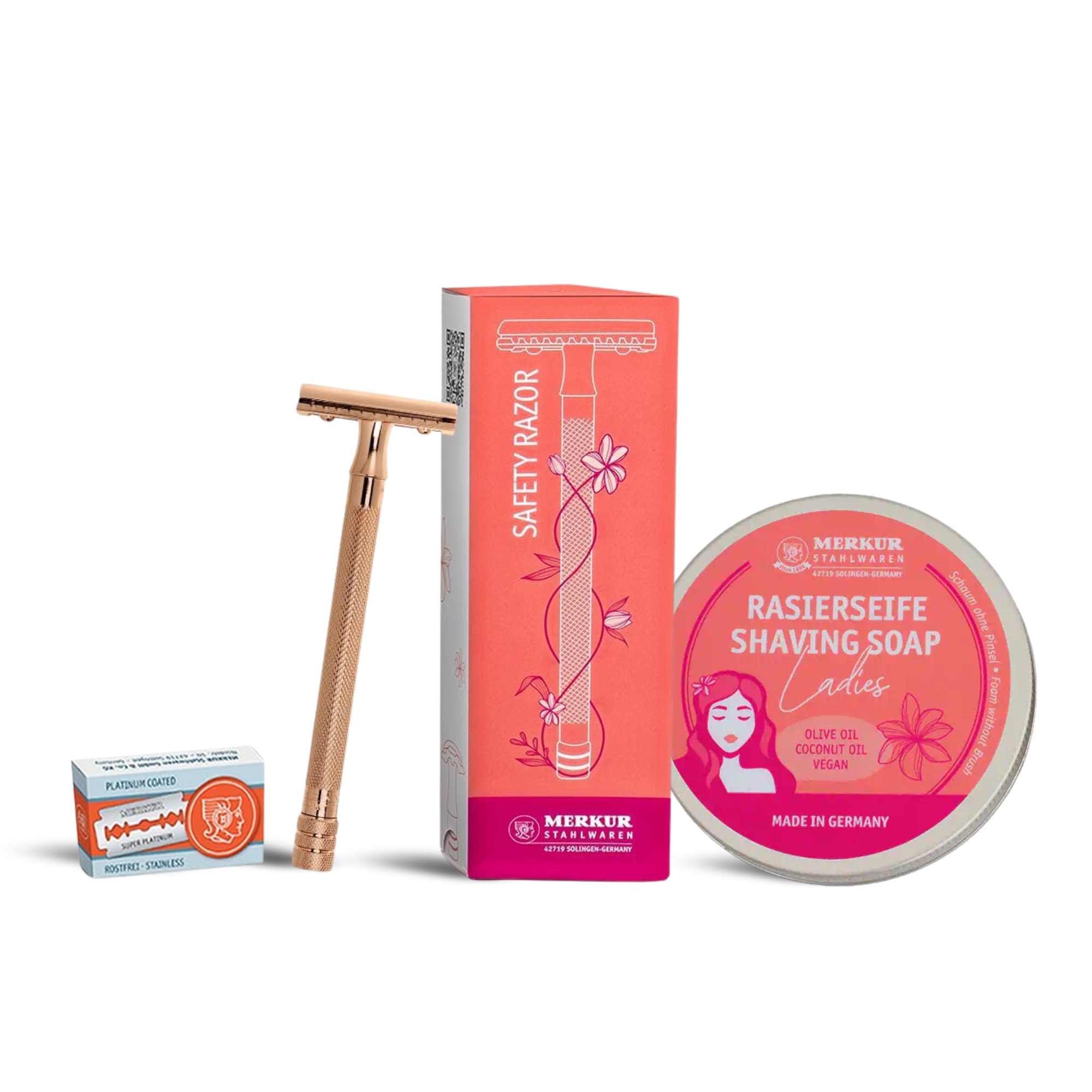 MERKUR 24G Women Shaving Set for a Smooth and Elegant Shave