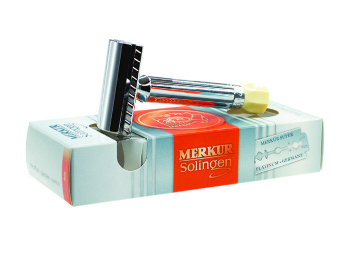 Merkur Progress Adjustable Razor - Short Handle Chrome Double Edge Safety Razor